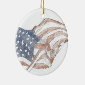 Ornament met de Amerikaanse vlag voor kerstfeestda (Rechts)