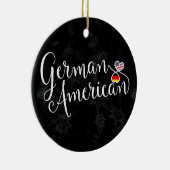 Ornament met de kerstboom in het Duits-Amerikaanse (Rechts)