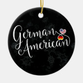 Ornament met de kerstboom in het Duits-Amerikaanse (Voorkant)