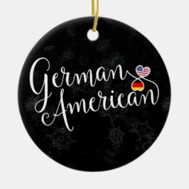 Ornament met de kerstboom in het Duits-Amerikaanse