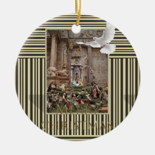 Ornament met de prettige kerstcirkel, Jezus Nativi