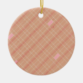 Ornament met de rode en roze kerstfoto's