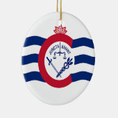 Ornament met de vlag van Cincinnati, Ohio, Verenig (Rechts)