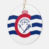 Ornament met de vlag van Cincinnati, Ohio, Verenig (Links)