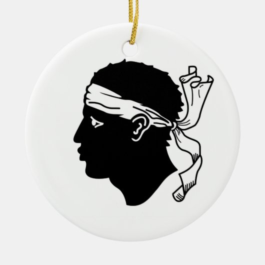 Ornament met de vlag van Corsica, Frankrijk (Voorkant)