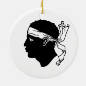 Ornament met de vlag van Corsica, Frankrijk (Achterkant)