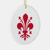 Ornament met de vlag van Florence, Toscane (Rechts)