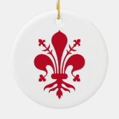 Ornament met de vlag van Florence, Toscane (Achterkant)