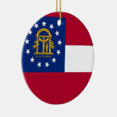 Ornament met de vlag van Georgië (Rechts)