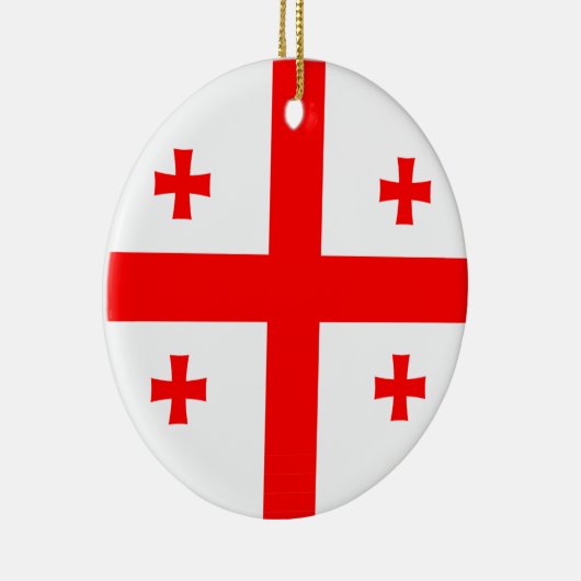 Ornament met de vlag van Georgië (Rechts)
