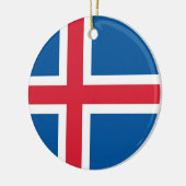Ornament met de vlag van IJsland (Links)