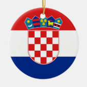 Ornament met de vlag van Kroatië (Voorkant)