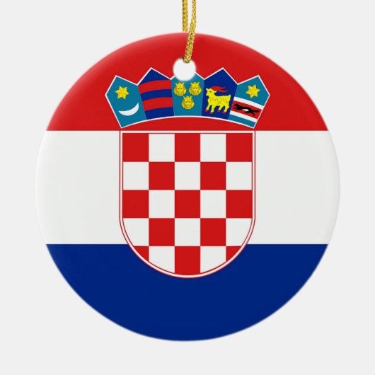 Ornament met de vlag van Kroatië (Voorkant)