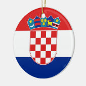Ornament met de vlag van Kroatië (Links)