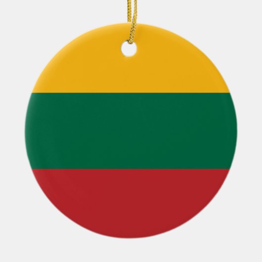 Ornament met de vlag van Litouwen (Voorkant)
