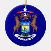 Ornament met de vlag van Michigan (Voorkant)