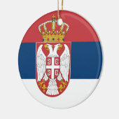 Ornament met de vlag van Servië (Links)