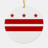 Ornament met de vlag van Washington DC (Voorkant)