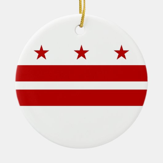 Ornament met de vlag van Washington DC (Voorkant)