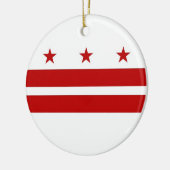 Ornament met de vlag van Washington DC (Links)