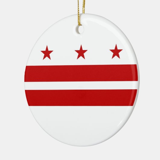 Ornament met de vlag van Washington DC (Links)