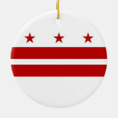Ornament met de vlag van Washington DC (Achterkant)