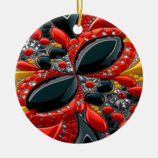 Ornament met Duitsland Kleuren Design (Voorkant)