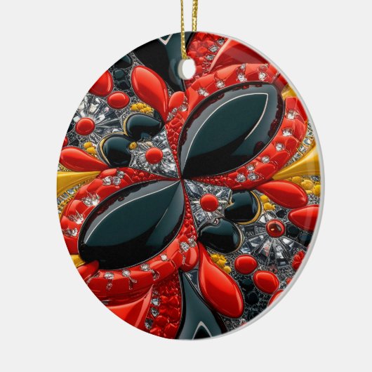 Ornament met Duitsland Kleuren Design (Links)