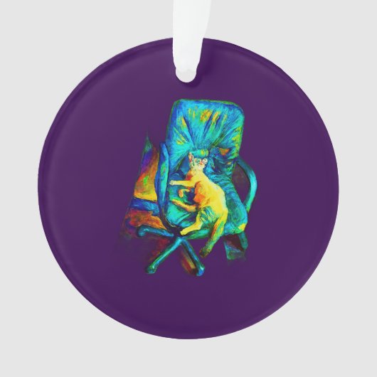 ORNAMENT MET EEN CAT ART DESIGN (voorkant)