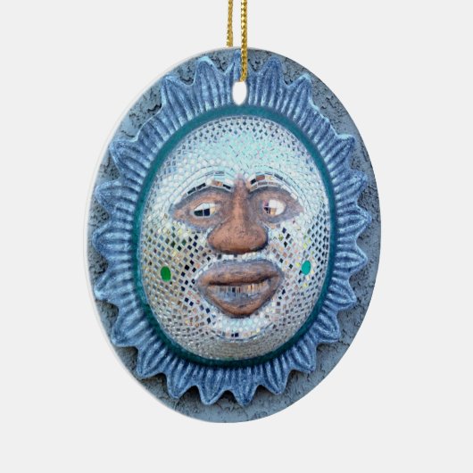 ornament met een grappig zonnetje (Rechts)