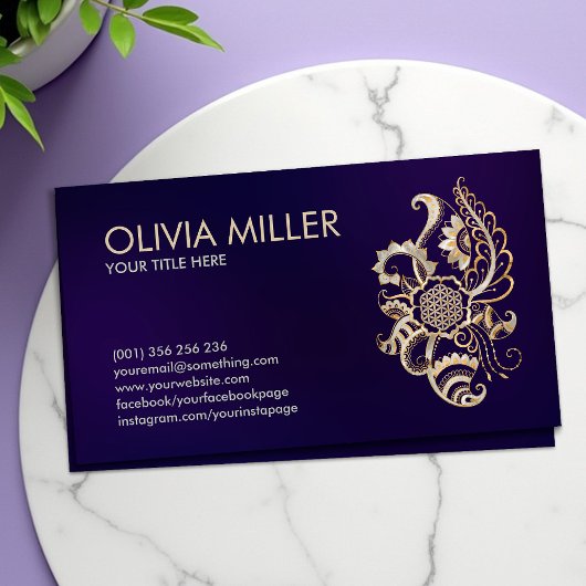 Ornament met een levensduur - Pearl en Gold Visitekaartje