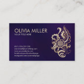 Ornament met een levensduur - Pearl en Gold Visitekaartje (Voorkant)