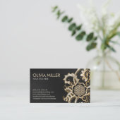 Ornament met een levensduur - Pearl en Gold Visitekaartje (Staand voorkant)