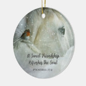 Ornament met een liefdadig dierlijk paard en vogel (Links)