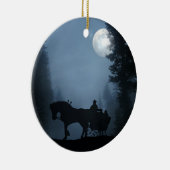 Ornament met één paard Open Sleigh (Rechts)