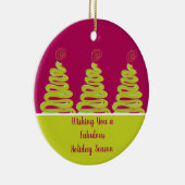 Ornament met een prachtige kerstboom (Rechts)