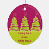 Ornament met een prachtige kerstboom (Links)