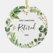 Ornament met eerste kerstmis in ruste (Voorkant)