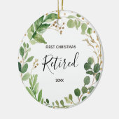 Ornament met eerste kerstmis in ruste (Links)