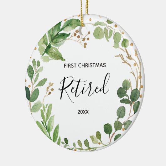Ornament met eerste kerstmis in ruste (Links)