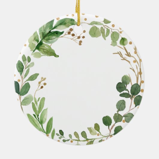 Ornament met eerste kerstmis in ruste (Achterkant)