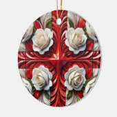 Ornament met Engels Rozen Design (Links)