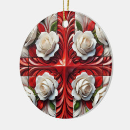 Ornament met Engels Rozen Design