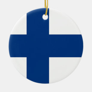 Ornament met Finse vlag