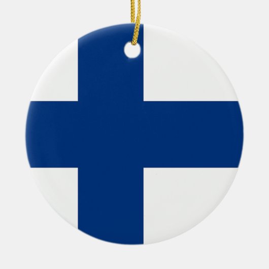 Ornament met Finse vlag (Voorkant)
