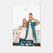 Ornament met foto + naam en bijschrift (Voorkant links)