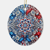 Ornament met Franse kleuren Design (Links)