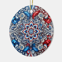 Ornament met Franse kleuren Design