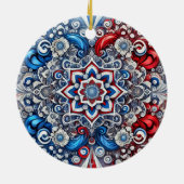 Ornament met Franse kleuren Design (Achterkant)