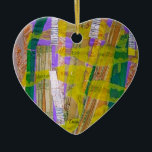 Ornament met gekleurd collage.<br><div class="desc">Ornament met gekleurd collage. Ik heb elk stuk papier gerecycled!</div>